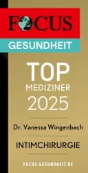 Focus Top Mediziner 2025 Intimchirurgie — Dr. Vanessa Wingenbach
